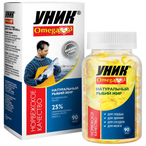 Купить: Уник Омега 3 600мг 90 шт капсулы