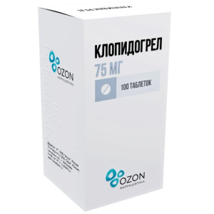Купить: Клопидогрел 75 мг 100 шт таблетки покрытые пленочной оболочкой