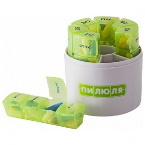 Купить: Таблетница пилюля на 7 дней цилиндр