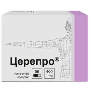 Купить Церепро 400 мг 56 шт капсулы