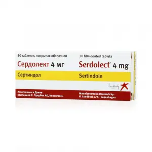 Купить Сердолект 4 мг 30 шт таблетки покрытые оболочкой