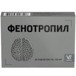 Купить: Фенотропил 100 мг 30 шт таблетки