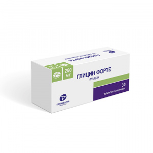Купить: Глицин Форте 250 мг 30 шт таблетки защечные