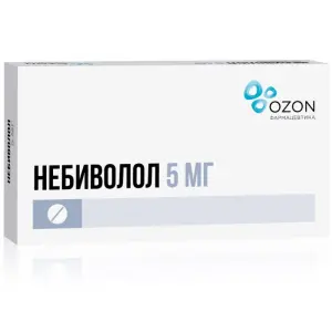 Купить Небиволол 5 мг 56 шт таблетки