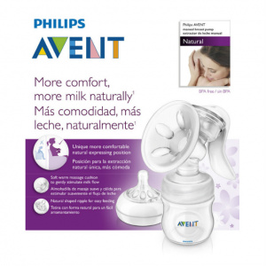 Купить: Philips Avent Natural SCF330/20 молокоотсос ручной с бутылочкой 125 мл