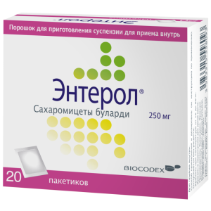 Купить: Энтерол 250 мг 20 шт порошок для приготовления суспензии для приема внутрь