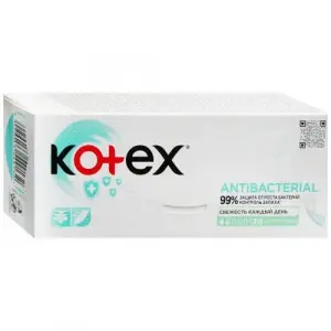 Купить Kotex 20 шт прокладки ежедневные антибактериальные экстра тонкие