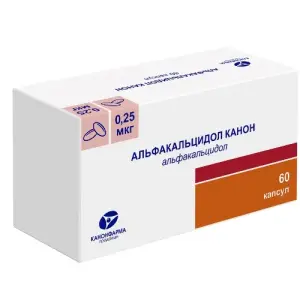Купить Альфакальцидол Канон 0,25 мкг 60 шт капсулы