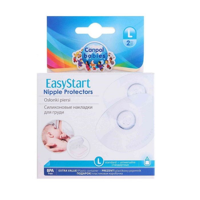 Купить Canpol babies 2 шт накладки защитные на грудь для кормления силиконовые размер L