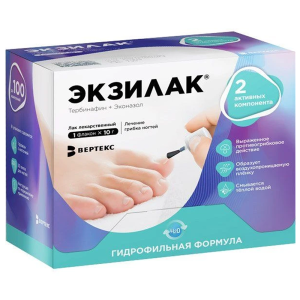 Купить: Экзилак 10 г 1 шт лак для ногтей + пилочка для ногтей 30 шт