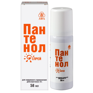 Купить: Пантенол 5 % 58 г спрей