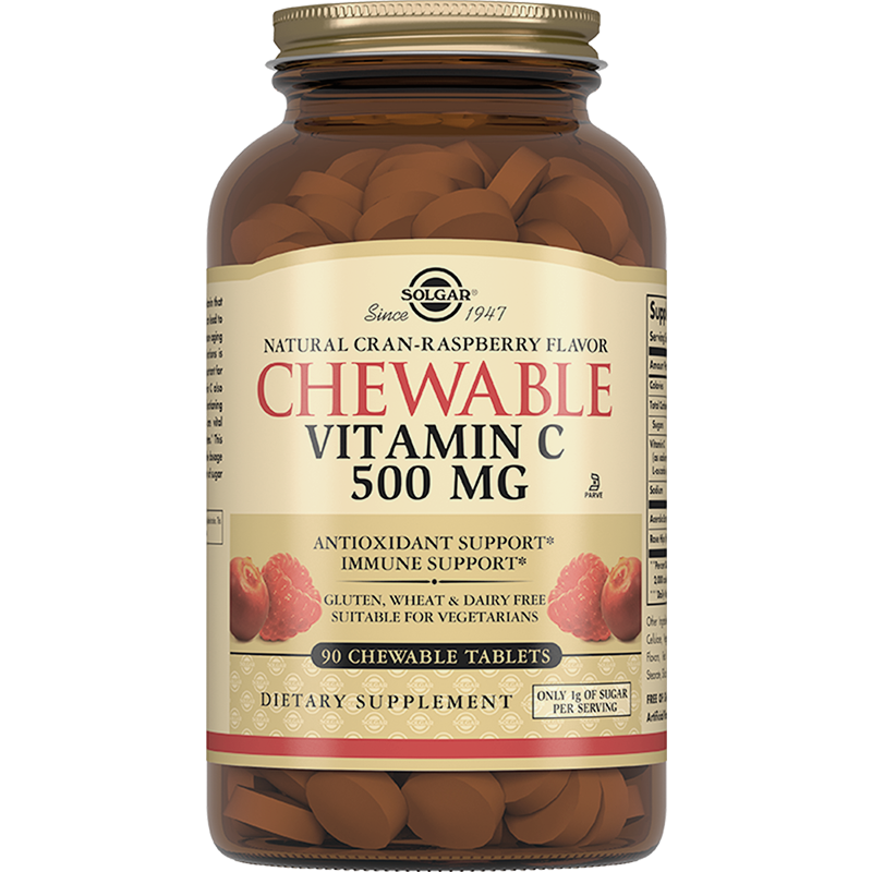 Купить Solgar Витамин С 500 мг 90 шт таблетки малина