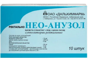 Купить: Нео-Анузол 10 шт суппозитории ректальные