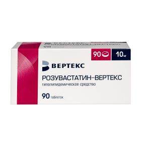 Купить: Розувастатин таблетки ппо 10мг №90