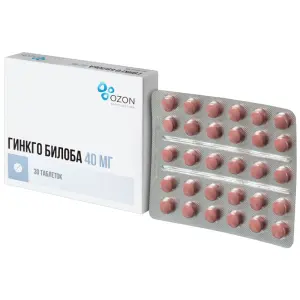 Купить Гинкго Билоба 40 мг 30 шт таблетки ппо