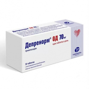 Купить: Депренорм ОД 70 мг 30 шт таблетки с пролонгированным высвобождением покрытые пленочной оболочкой