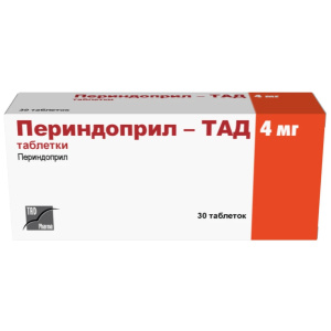 Купить: Периндоприл-ТАД 4 мг 30 шт таблетки