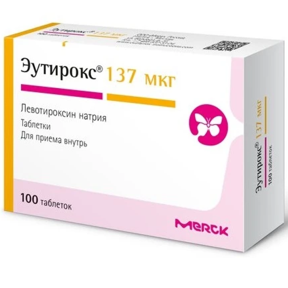 Купить Эутирокс 137 мкг 100 шт таблетки