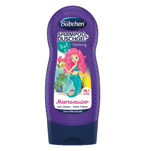 Купить: Bubchen 230 мл шампунь опололаскиватель гель 3в1 русалочка