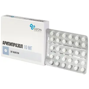 Купить Арипипразол 10 мг 30 шт таблетки
