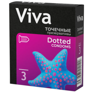 Купить: Viva 3 шт презервативы с точечным рефлением
