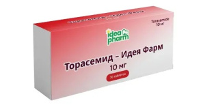 Купить: Торасемид-Идея Фарм 10 мг 30 шт таблетки
