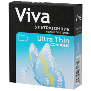 Купить: Viva 3 шт презервативы ультра тонкие