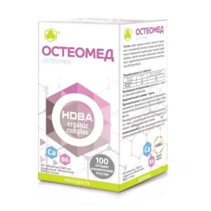 Купить Остеомед 505 мг 60 шт таблетки покрытые оболочкой