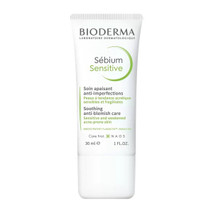Купить: Bioderma Sebium Sensitive 30 мл крем увлажняющий успокаивающий для проблемной кожи лица
