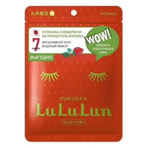 Купить: Lululun premium face strawberry 7 шт маска для лица антивозрастная