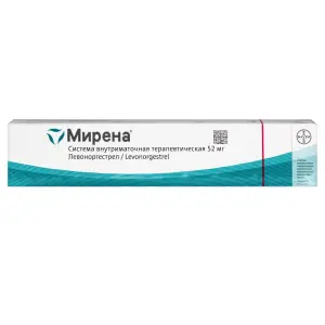 Купить Мирена 52 мг 1 шт система внутриматочная терапевтическая (спираль)