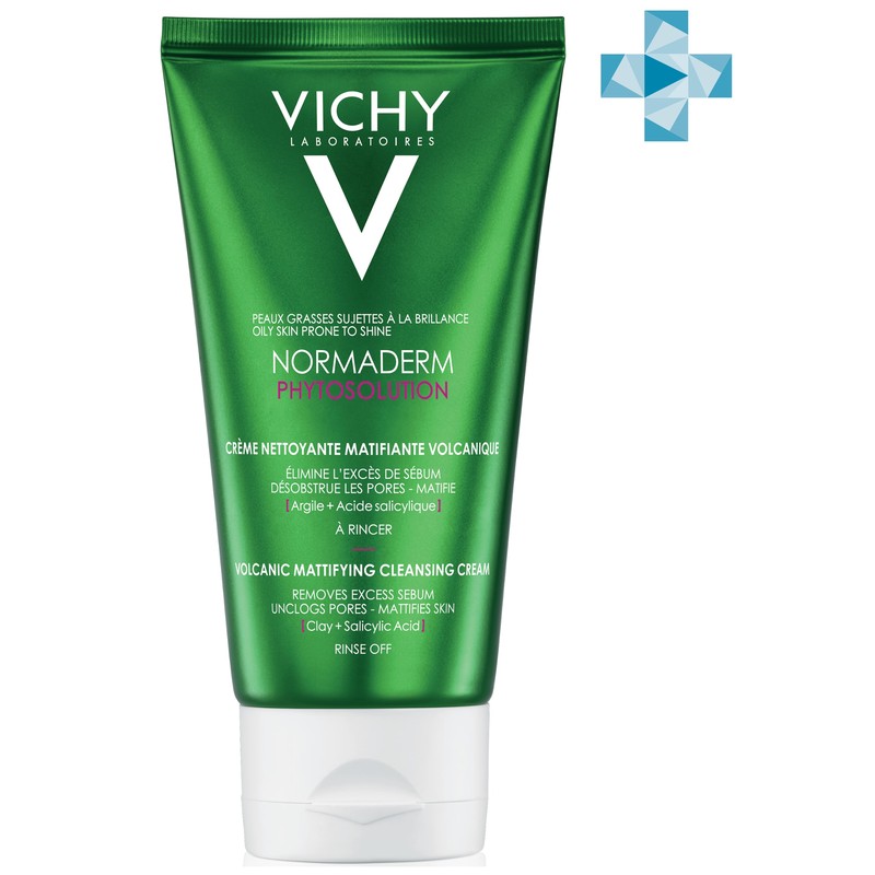 Купить Vichy Normaderm Phytosolution матирующий гель для умывания для жирной кожи, 125мл