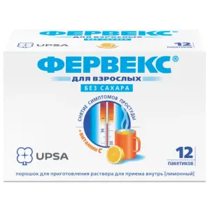 Купить Фервекс 2 г 12 шт порошок для приготовления раствора для приема внутрь лимон без сахара