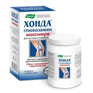 Купить: Хонда Глюкозамин Максимум 1,3 г 30 шт таблетки