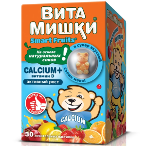 Купить: ВитаМишки Кальциум + Витамин D 30 шт пастилки жевательные