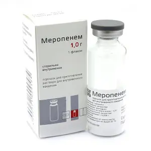 Купить Меропенем 1 г 1 шт порошок для приготовления раствора для внутривенного введения флаконы