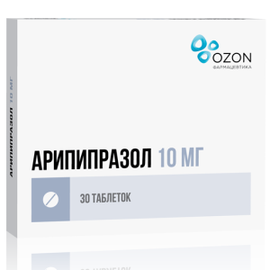 Купить: Арипипразол 10 мг 30 шт таблетки