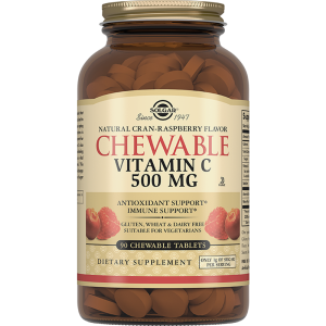 Купить: Solgar Витамин С 500 мг 90 шт таблетки малина