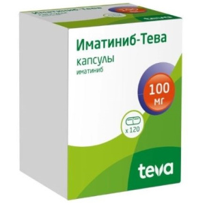 Купить: Иматиниб-Тева 100 мг 120 шт капсулы