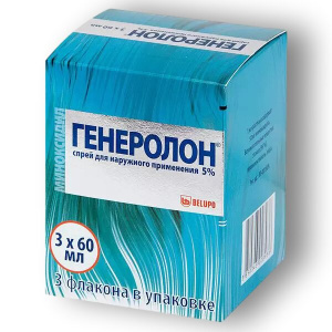 Купить: Генеролон 5% 60 мл 3 шт спрей для наружного применения