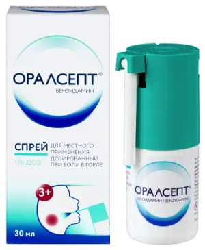 Купить: Оралсепт 30 мл спрей для местного применения дозированный