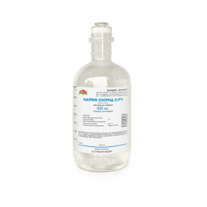 Купить: Натрия хлорид 0,9 % 500 мл раствор для инфузий бутылка стекло