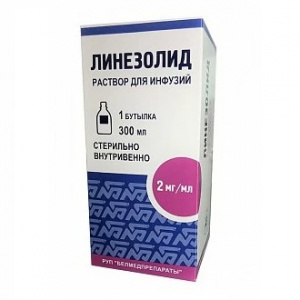 Купить: Линезолид 2 мг/мл 300 мл 1 шт раствор для инфузий бутылка