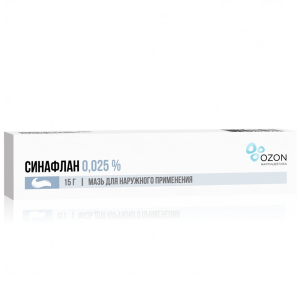 Купить: Синафлан 0,025% 15 г мазь для наружного применения