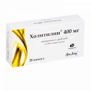 Купить Холитилин 400 мг 28 шт капсулы