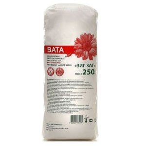 Купить: Эверс Мед 250 г вата хирургическая нестерильная зиг-заг