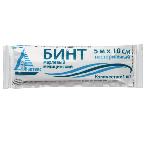 Купить: Навтекс бинт нестерильный 5 мX10 см 