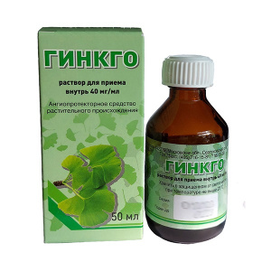 Купить: Гинкго 40 мг 50 мл раствор для приема внутрь