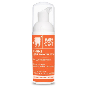 Купить: Waterdent пенка 50мл антибактериальная ромашка/шалфей