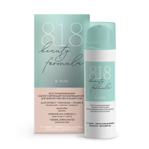 Купить: 818 Beauty formula 50 мл восстанавливающий крем себорегулирующий для жирной чувствительной кожи увлажняющий